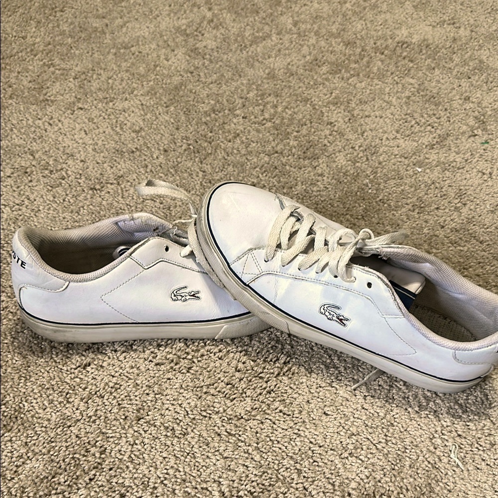 Lacoste Men's White Sneakers size 7 1/2